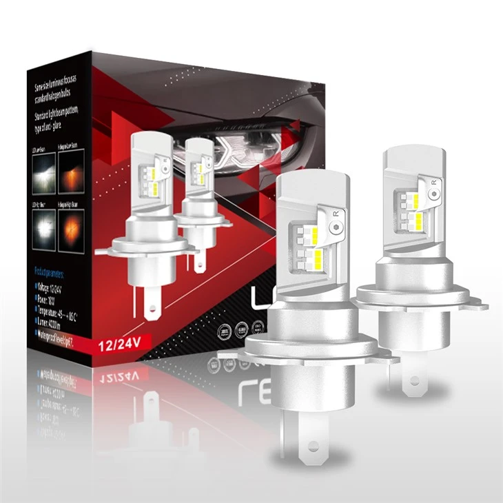 Lampu Depan LED Tanpa Kipas V20 5000LM H4 P13 PSX24 PSX26 5202 Mentol LED Kereta