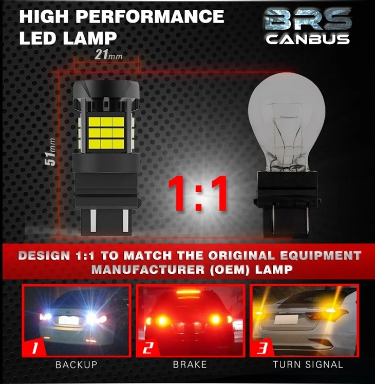 Super Bright Canbus 3157 T25 Car LED Light